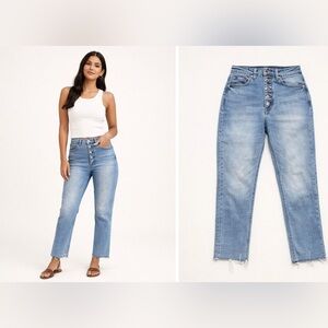 GAP 1969 Denim High-Rise Cigarette Jeans – Light Wash (Size 10/30)